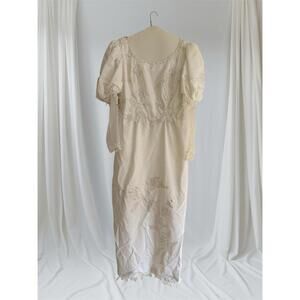 Vintage Wedding Dress Gown Set Veil Cape Headpiece Preserved Keepsake Box